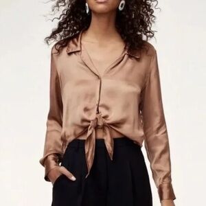 Aritiza Wilfred - Tie-Front Blouse